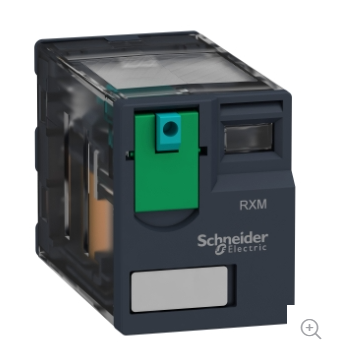 Schneider Electric RXM3AB1FD, Minyatür Fiş Takılabilir Röle, Harmony Elektromekanik Röleler, 10A, 3C/O, Kilitlenebilir Test, 110V DC - 1