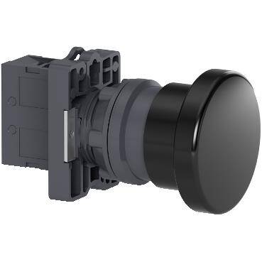 Schneider Electric XA2EC21, Yaylı buton - mantar kafalı Ø40 - siyah - 1NA - 1