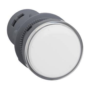 Schneider Electric XA2EVB1LC, Sinyal lambası, plastik, beyaz, LEDli, 24 V AC/DC - 1