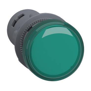 Schneider Electric XA2EVB3LC, Sinyal lambası, plastik, yeşil, mm, LEDli, 24 V AC/DC - 1