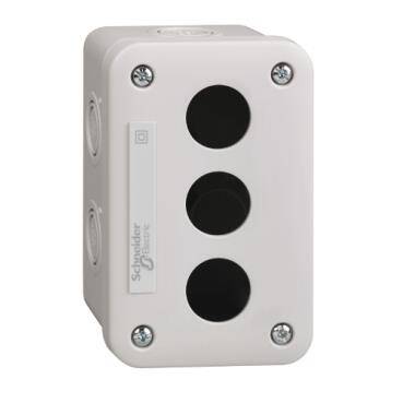 Schneider Electric XALE3, boş kontrol istasyonu XAL-E - açık gri - 3 kesim - IP54 - XB7 22 mm için - 1