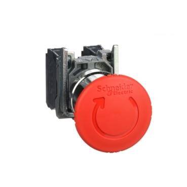 Schneider Electric XB4BS8445, kırmızı 40 Acil durdurma Buton 22 tetik mandllm dönd serb bırakıln 1NA-1NK - 1