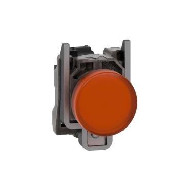 Schneider Electric XB4BV65, 250V BA9s ampul için turuncu eksiksiz pilot ışığı 22 düz lens - 1