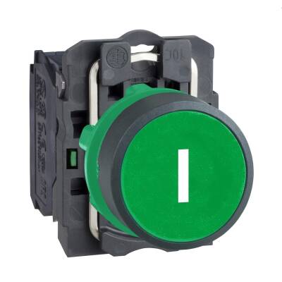 Schneider Electric XB5AA3311 Yeşil sıva altı eksiksiz Buton 22 yaylı dönüş 1NA  - 1