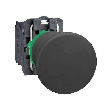 Schneider Electric XB5AC21, siyah  mantar Buton başlığı  yaylı dönüş 1NA - 1