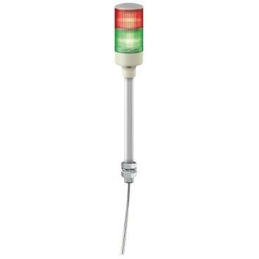 Schneider Electric XVGB2T,Easy Harmony XVG, Monoblok ışıklı kolon, 60, kırmızı yeşil, sabit ışıklı, alüminyum tüp montajı, IP23, 24 V AC/DC - 1