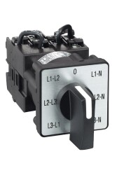 Schneider Electric K1F027MLH, 45 Derece 12A 3L ve 3L-N Pako Şalter Voltmetre