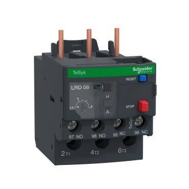 Schneider Electric LRD08, 2.5-4 Amper, TeSys D Termik Röle, 1NO+1NC, LC1D09-D38 - 1