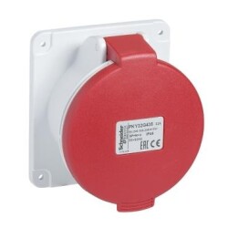 Schneider Electric PKY16G435, Düz Makina Prizi, 5-16 Amper, Trifaze, 3P-N-T, IP44, Hızlı bağlantı