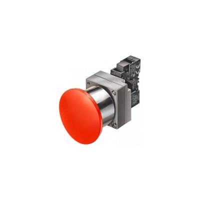Siemens 3SB3603-1CA21, 22MM METAL YUVARLAK KOMPLE ÜNİTE KOMBİNASYONU: ​​BASMA-ÇEKME DÜĞMESİ 40MM MANDALLAMALI ÇEKME-AÇMA MEKANİZMASI. VİDA TERMİNAL, KIRMIZI TUTUCU İLE 1NC !!!  - 1