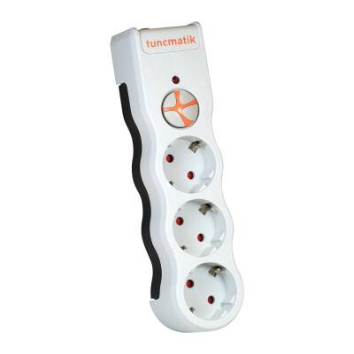 Tunçmatik PowerSurge 3 525 Joule TSK5083 3'lü Beyaz Akım Korumalı Priz - 1