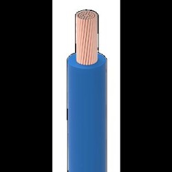 ÜNTEL 1MM H07VK Mavi beyaz, lektrolitik tavlı, sınıf 5 çok telli düz bakır teller (istek üzerine kalaylı iletken), PVC bileşik, Tip TI1- 1METRE