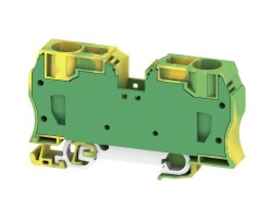 Weidmüller 1739650000, PE terminali, Germe klemp bağlantısı, 35 mm², 4200 A (35 mm²), Yeşil/sarı-