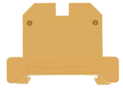 Weidmüller 0260060000, PE klemensi, Vidalı bağlantı, sarı-yeşil, 6 mm², 800 V, Bağlantı sayısı: 2, Kat sayısı: 1, TS 35, V-2, PA 66