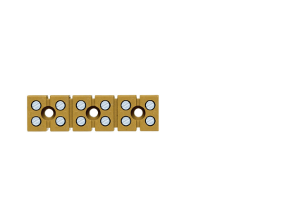 Weidmüller 0274220000, Tek ve çok kutuplu terminal bloğu, Vidalı bağlantı, orta sarı, 2,5 mm², 24 A, 400 V, Bağlantı sayısı: 12, Kat sayısı: 1 - 1