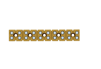 Weidmüller 0274620000, Tek ve çok kutuplu terminal bloğu, Vidalı bağlantı, orta sarı, 2,5 mm², 24 A, 400 V, Bağlantı sayısı: 20, Kat sayısı: 1 - 1
