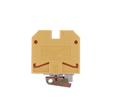 Weidmüller 0354560000, PE klemensi, Vidalı bağlantı, sarı-yeşil, 4 mm², 800 V, Bağlantı sayısı: 2, Kat sayısı: 1, TS 32, V-2, PA 66 - 1