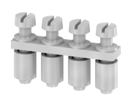 Weidmüller 0368400000, Çapraz bağlantı elemanı (klemens), vidalı, gri, 24 A, Kutup sayısı: 4, Hatve (P): 5,10 mm, Yalıtımlı: Hayır, Genişlik: 19,3 mm