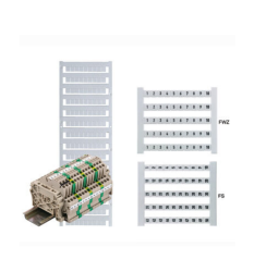 Weidmüller 0473460851, Dekafix, Klemens etiketi, 5 x 5 mm, mm cinsinden adım aralığı (P): 5,00 Weidmueller, beyaz