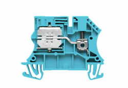Weidmüller 1010780000, Test ayırma klemensi, Vidalı bağlantı, mavi, 4 mm², 32 A, 400 V, Bağlantı sayısı: 1, Kat sayısı: 1