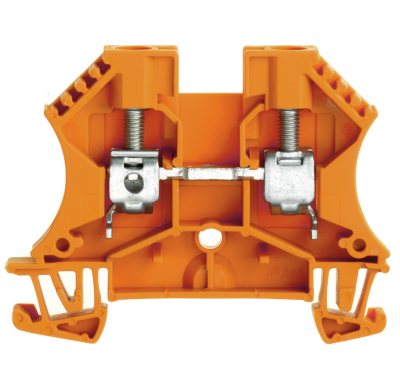 Weidmüller 1020260000, Geçiş terminal bloğu, Vidalı bağlantı, turuncu, 6 mm², 41 A, 800 V, Bağlantı sayısı: 2 - 1