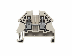 Weidmüller 1042600000, Geçiş terminal bloğu, Vidalı bağlantı, koyu bej, 4 mm², 32 A, 500 V, Bağlantı sayısı: 2