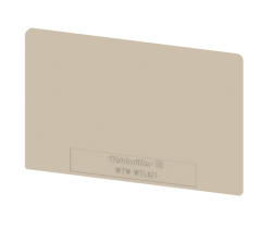 Weidmüller 1068400000, Ayırma plakası (klemens), koyu bej, Yükseklik: 65 mm, Genişlik: 1,5 mm, V-0