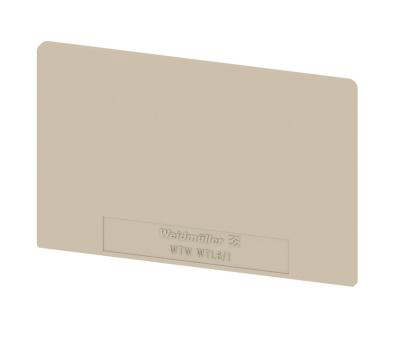 Weidmüller 1068400000, Ayırma plakası (klemens), koyu bej, Yükseklik: 65 mm, Genişlik: 1,5 mm, V-0 - 1
