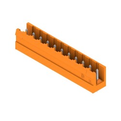 Weidmüller 1240460000, PCB fiş konnektörü, erkek başlık, açık taraf, THT lehim bağlantısı, 5,08 mm, Kutup sayısı: 11, 180°, Lehim pimi uzunluğu (l): 3,2 mm, kalaylı