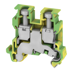 Weidmüller 1303360000, PE klemensi, Vidalı bağlantı, Yeşil/sarı, 2,5 mm², 250 V, Bağlantı sayısı: 2, Kat sayısı: 1, TS 15, V-0