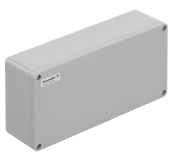 Weidmüller 1305910000, Klippon POK (boş polyester muhafaza), Boş muhafaza, Yükseklik: 160 mm, Genişlik: 360 mm, Derinlik: 90 mm, Temel malzeme: Cam elyaf takviyeli polyester, işlenmemiş, cilalı, Gümüş grisi