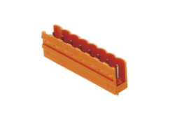 Weidmüller 1518260000, PCB fiş konnektörü, erkek başlık, açık taraf, THT lehim bağlantısı, 5,08 mm, Kutup sayısı: 12, 180°, Lehim pimi uzunluğu (l): 3,2 mm, kalaylı, turuncu