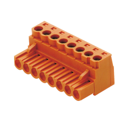 Weidmüller 1526860000, PCB fişli konnektör, dişi fiş, 5,08 mm, Kutup sayısı: 6, 180°, Sıkıştırma boyunduruğu bağlantısı, İletken kesiti (nominal bağlantı), maks.: 3,31 mm²