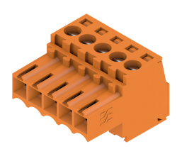 Weidmüller 1597390000, PCB fişli konnektör, dişi fiş, 3,50 mm, Kutup sayısı: 5, 180°, Sıkıştırma boyunduruğu bağlantısı, İletken kesiti (nominal bağlantı), maks.: 1,5 mm²