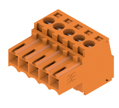 Weidmüller 1597390000, PCB fişli konnektör, dişi fiş, 3,50 mm, Kutup sayısı: 5, 180°, Sıkıştırma boyunduruğu bağlantısı, İletken kesiti (nominal bağlantı), maks.: 1,5 mm² - 1