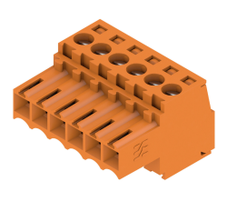Weidmüller 1597400000, PCB fişli konnektör, dişi fiş, 3,50 mm, Kutup sayısı: 6, 180°, Sıkıştırma boyunduruğu bağlantısı, İletken kesiti (nominal bağlantı), maks.: 1,5 mm²