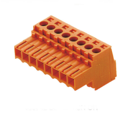 Weidmüller 1597420000, PCB fişli konnektör, dişi fiş, 3,50 mm, Kutup sayısı: 8, 180°, Sıkıştırma boyunduruğu bağlantısı, İletken kesiti (nominal bağlantı), maks.: 1,5 mm²