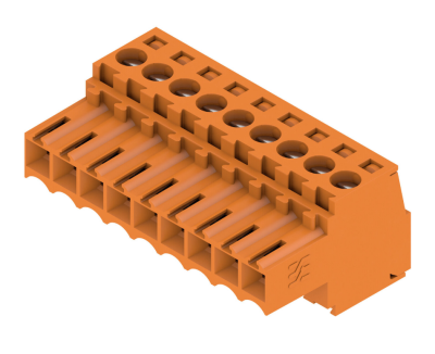 Weidmüller 1597430000, PCB fişli konnektör, dişi fiş, 3,50 mm, Kutup sayısı: 9, 180°, Sıkıştırma boyunduruğu bağlantısı, İletken kesiti (nominal bağlantı), maks.: 1,5 mm² - 1