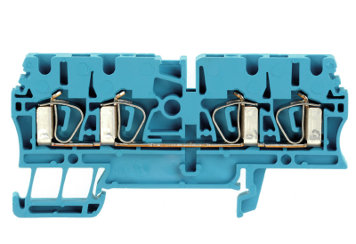Weidmüller 1608580000, Geçiş klemensi, yaylı bağlantı, 2,5 mm², 800 V, 24 A, mavi - 1
