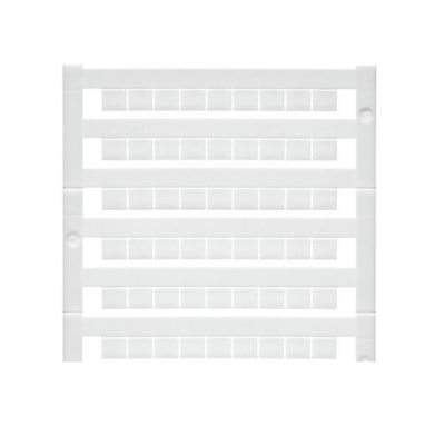 Weidmüller 1609840000, Dekafix, Klemens etiketi, 5 x 6,5 mm, mm cinsinden adım aralığı (P): 6,50 Weidmueller, beyaz - 1