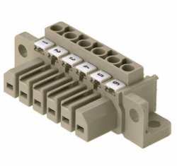 Weidmüller 1611990000, PCB fişli konnektör, dişi fiş, 7,00 mm, Kutup sayısı: 3, 180°, Sıkıştırma boyunduruğu bağlantısı, İletken kesiti (nominal bağlantı), maks.: 4 mm²