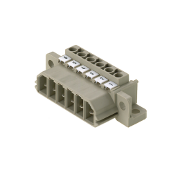 Weidmüller 1612040000, PCB fişli konnektör, erkek fiş, 7,00 mm, Kutup sayısı: 5, 180°, Sıkıştırma boyunduruğu bağlantısı, İletken kesiti (nominal bağlantı), maks.: 4 mm²