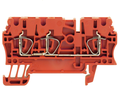 Weidmüller 1683340000, Geçiş klemensi, yaylı bağlantı, 2,5 mm², 800 V, 24 A, kırmızı - 1