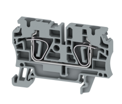 Weidmüller 1683630000, Geçiş klemensi, yaylı bağlantı, 4 mm², 800 V, 32 A, gri