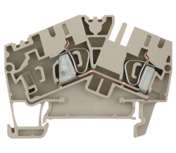 Weidmüller 1770370000, Geçiş klemensi, yaylı bağlantı, 4 mm², 800 V, 32 A, koyu bej