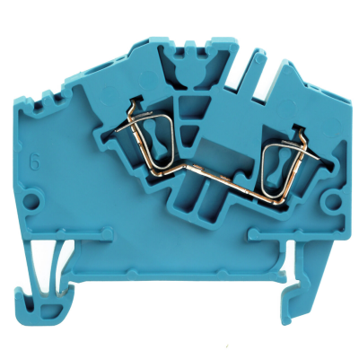 Weidmüller 1772070000, Geçiş klemensi, yaylı bağlantı, 2,5 mm², 800 V, 24 A, mavi - 1