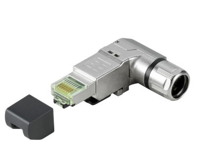 Weidmüller 1992870000, Delici kontaklı RJ45 fiş, açılı, 4x90°, Cat.6A / Sınıf EA (ISO/IEC 11801 2010), EIA/TIA T568 A - 1