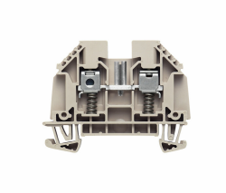 Weidmüller 2500770000, Geçiş terminal bloğu, koyu bej, 4 mm², 400 V, Bağlantı sayısı: 2