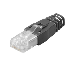 Weidmüller 2584980000, Kablo bükülme korumalı RJ45 sıkmalı fiş; 6,5 - 7,5 mm, Cat.5 (ISO/IEC 11801)