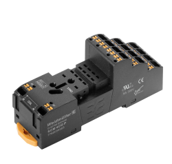 Weidmüller 7760056363, D-SERIES DRM, Röle soketi, Kontak sayısı: 4, CO kontağı, Sürekli akım: 6 A, PUSH IN